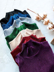 7 Colors Comfortable Velvet Slim Tops
