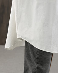 Loose Solid Casual Long Sleeves Blouse