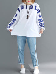 Loose Print Round Neck T-Shirt