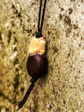 Natural National Wood Eggplant Necklace