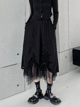 Roomy Drawstring Gauze Pleated Skirts