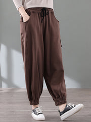 Elastic Waist Loose Loose Harem Pants