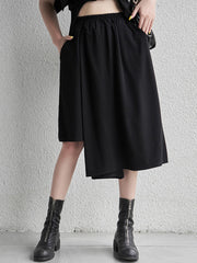 Elastic Waist Slimming Loose Casual Wide Leg Pants