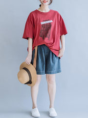 Casual Belt Jean Shorts