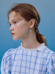 Blue Stars Tasseled Eardrop