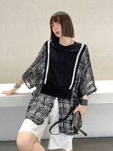 Stitching Waist Loose Slimming Long Sleeve T-Shirt