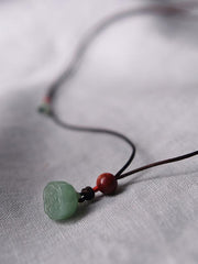 Ethnic Vintage Jade Pendant Necklace