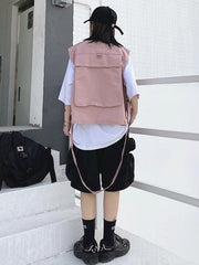 Cool Hip-Hop Multi-Pocket Functional Vest