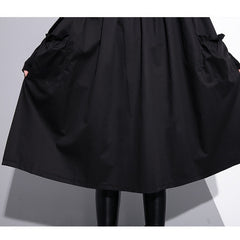 Long Sleeves A-Line Loose Midi Dress