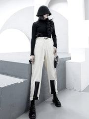 Casual Solid Empire Capri-Pants Bottoms