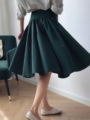 Loose A-Line Big Hem Skirt