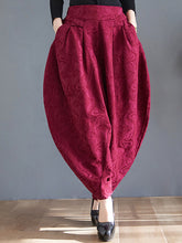 Women Plus Fertilizer Plus Lantern Harem Casual Pants