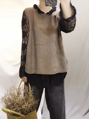 Pullover Solid Knitting Vest