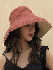 Retro Solid Color High Top Fisherman's Hats