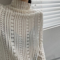 Simple Splicing Grain Leisure Sweater