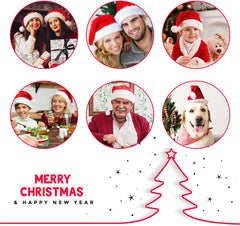 Women Color Matching Casual Christmas Hat