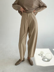 High Waist Casual Wide Leg Pants