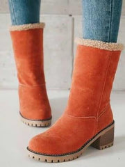 Chunky Mid Calf Winter&Snow Boots