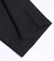 Women Personality Lapel Stitching Contrast Color Casual Dress