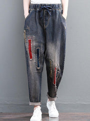 Vintage Casual Harem Jean Pants