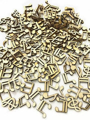 100Pcs DIY Cartoon Musical Wooden Button