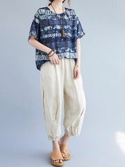 Comfortable Short Sleeved T-Shirt Blouse