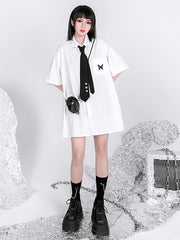 Casual Punk Black Tie Accessories