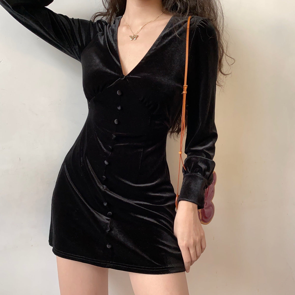 Antonia Velvet Dress ~ HANDMADE