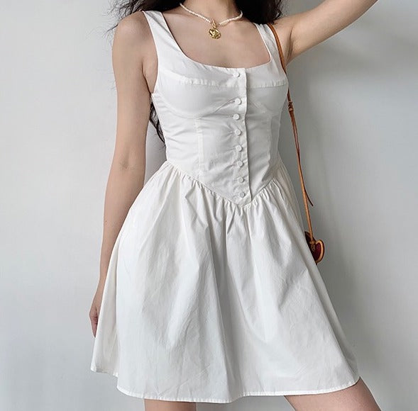 1990s Dawn Milkmaid Dress ~ HANDMADE