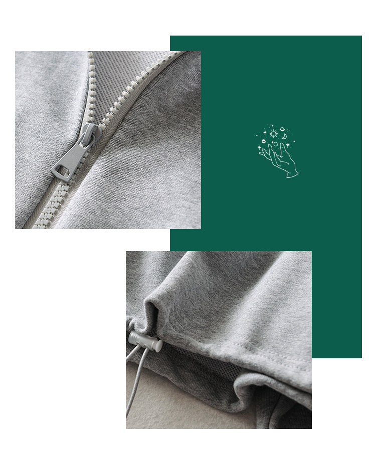 Basics Half Zip Drawstring Pullover