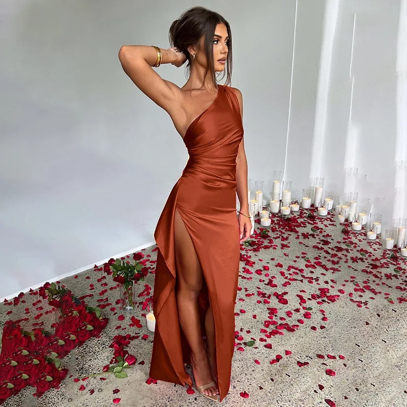 Satin Maxi Dress