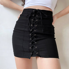 Misfit Cross-Tie Skirt ~ HANDMADE