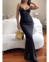 Black Casual Long Dress