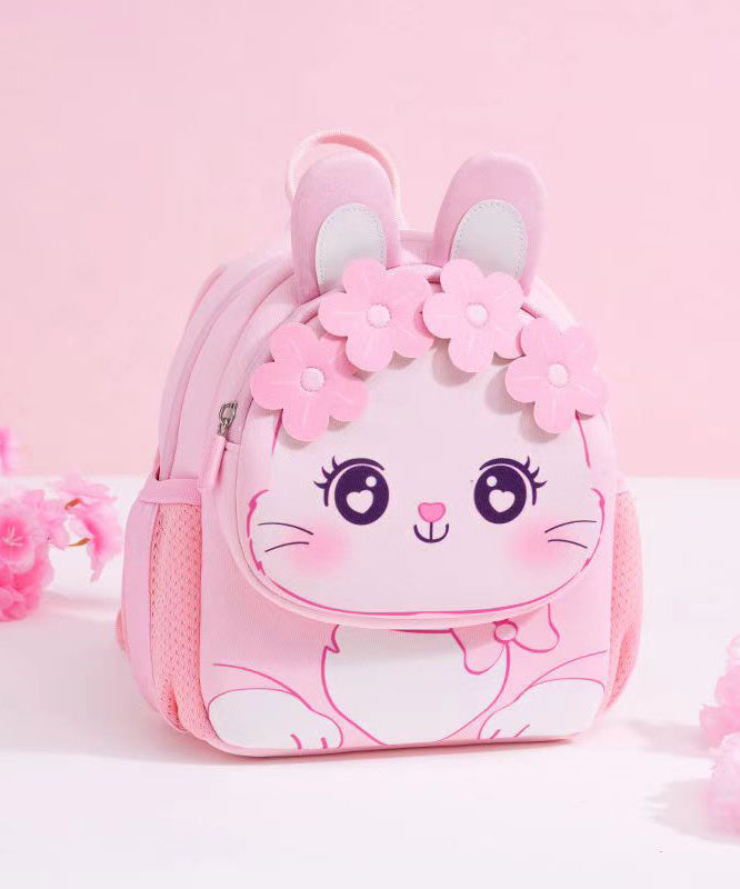 2024 New Pink Kids Girls Floral Princess Backpack Bag