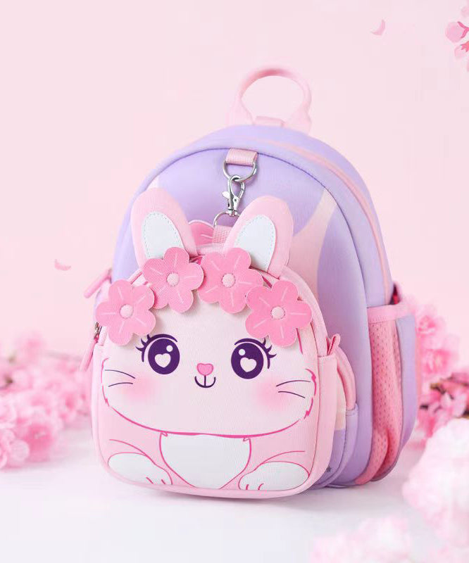 2024 New Pink Kids Girls Floral Princess Backpack Bag