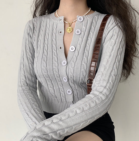 Zina Twist Knit Cardigan