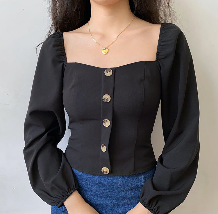 Antoine Tortoishell Lantern Blouse ~ HANDMADE