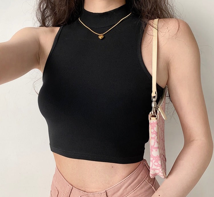 Basics Threaded Sleeveless Top