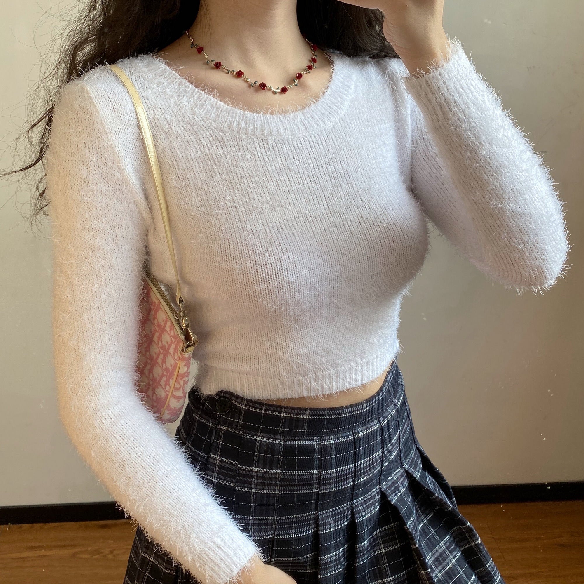 Plush Fleece Knit Sweater