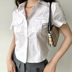 Sylvia Button Up Blouse ~ HANDMADE