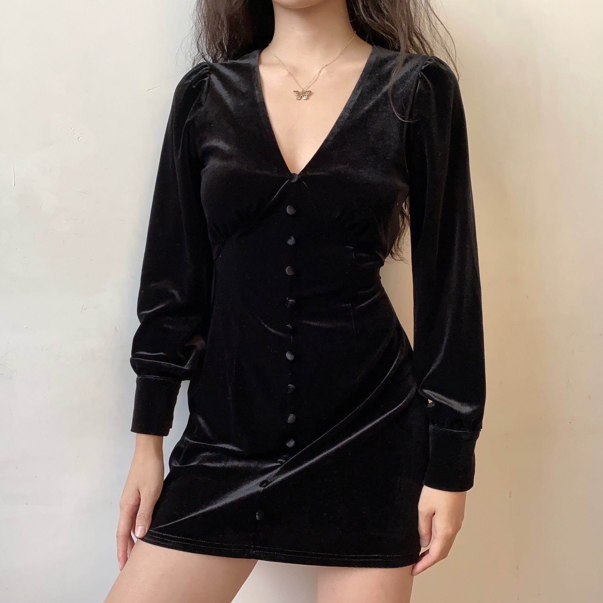 Antonia Velvet Dress ~ HANDMADE
