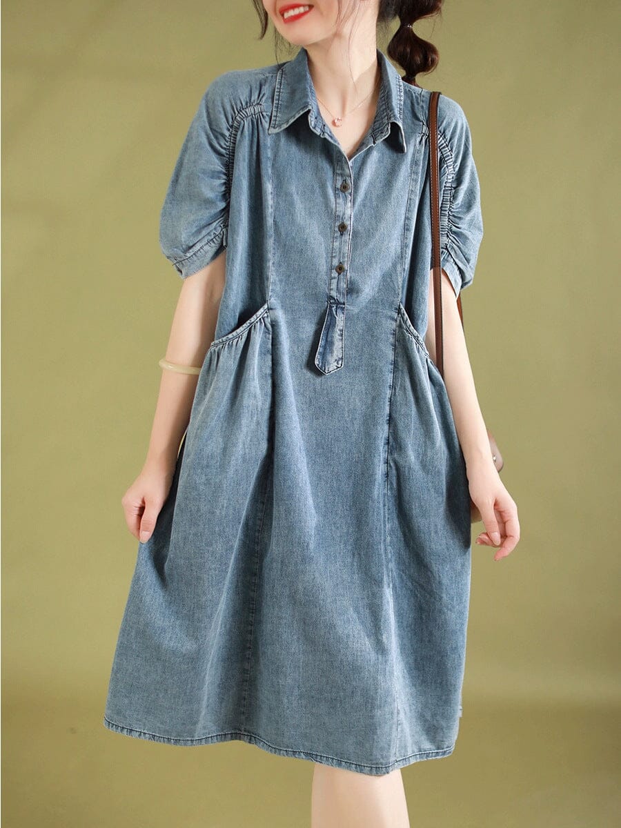 Summer Casual Fashion Thin Denim Dress