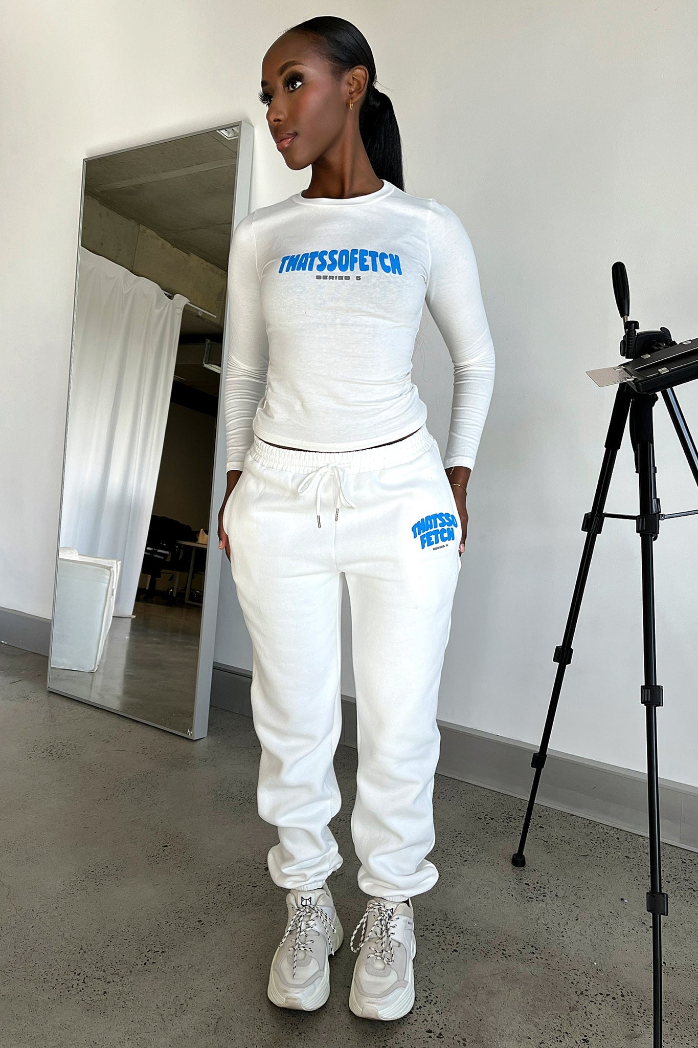 Casual sports suit Series 5 Sweatpants - White