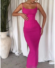 Doing My Thing Maxi Dress - Pink