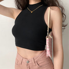 Basics Threaded Sleeveless Top