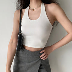 Basics Ribbed Halter Tank