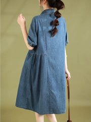 Summer Casual Fashion Thin Denim Dress