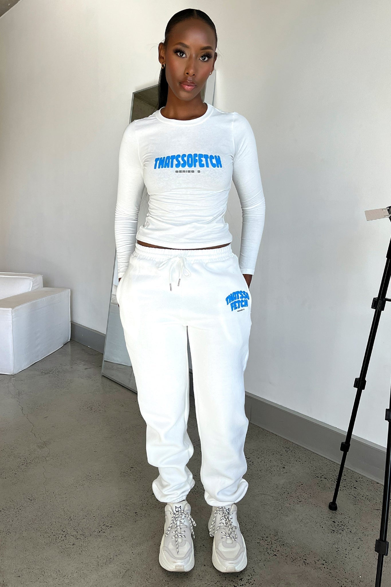 Casual sports suit Series 5 Sweatpants - White