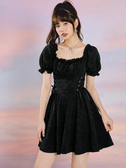 Baroque Jacquard Lace Dress ~ HANDMADE