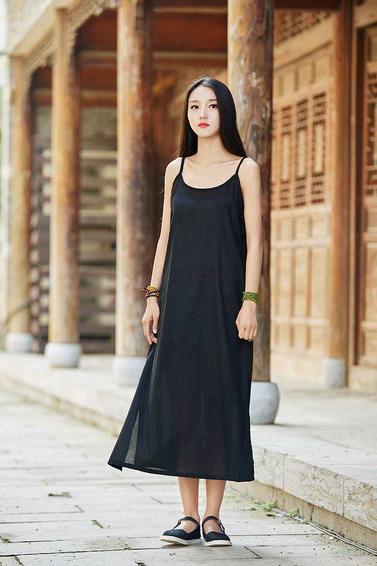 5 Colors  comfortable Ramie Cotton Sundress